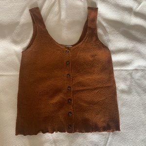 Ribbed Madewell Button-Up Tank